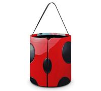 LMNGH Sacs cadeaux avec poignée Sac fourre-tout portable Seau cadeau magnifiquement coccinelle rouge imprimé sac à bonbons panier fourre-tout, Coccinelle - Rouge, 7.9x8.3 inches