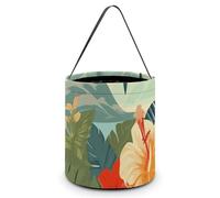 LMNGH Sacs cadeaux avec poignée Sac fourre-tout portable Seau cadeau magnifiquement imprimé hawaïen Sac à bonbons Sac fourre-tout, Hawaï d'été, 7.9x8.3 inches