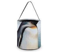 LMNGH Sacs cadeaux avec poignée Sac fourre-tout portable Seau cadeau magnifiquement mignon Pingouin imprimé sac à bonbons panier fourre-tout, Adorable pingouin., 7.9x8.3 inches