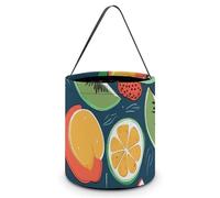 LMNGH Sacs cadeaux avec poignée Sac fourre-tout Sac à bonbons Portable Seau Cadeau Seau Beau Motif Fruits Imprimés Sac à bonbons Panier fourre-tout, Motif fruits., 7.9x8.3 inches
