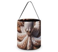 LMNGH Sacs cadeaux avec poignée Sac fourre-tout Sac à bonbons Portable Seau Cadeau Seau Magnifique Pieuvre Sculpture Sac à bonbons Sac fourre-tout Panier à bonbons, Sculpture de pieuvre, 7.9x8.3