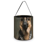 LMNGH Sacs cadeaux avec poignée Sac fourre-tout Sac à bonbons Seau Cadeau Portable Beau Berger Allemand Imprimé Sac à bonbons Panier fourre-tout, Berger allemand, 7.9x8.3 inches