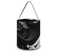 LMNGH Sacs cadeaux avec poignée Sac fourre-tout Sac à bonbons Seau Cadeau Portable Beau Noir et Blanc Image Imprimée Sac à bonbons Panier fourre-tout, Image en noir et blanc, 7.9x8.3 inches