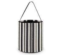 LMNGH Sacs cadeaux avec poignée Sac fourre-tout Sac à bonbons Seau Cadeau Portable Seau Beau Sac à bonbons Imprimé Rayures noires et blanches Sac fourre-tout, Rayures noires et blanches., 7.9x8.3