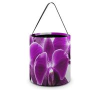 LMNGH Sacs cadeaux avec poignée Sac fourre-tout Sac à bonbons Seau Cadeau Portable Seau Beau Violet Papillon Orchidée Sac à bonbons Sac fourre-tout Panier à bonbons, Orchidée papillon violette,