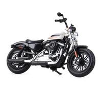 LMNMY Modèle réduit de Jouet Collection De Modèles Moto en Métal, Simulation Diecasts, Cadeaux pour 1:18 pour Harley pour Davidson Quarante Huit Spécial 2018(White)