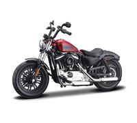 LMNMY Modèle réduit de Jouet pour Harley Quarante-Huit 48 2018 Véhicules Moulés sous Pression Cadeau d'anniversaire Jouets Voiture Collection 1/18(Rosso)