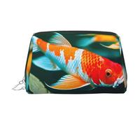 LMNUDS Pretty Koi Fish Trousse de toilette compacte pour femme, Argenté., Taille unique