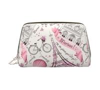 LMNUDS Romantique Paris Papillon Voyage Trousse de Toilette Compact Organisateur de Maquillage pour Femme, doré, Taille unique