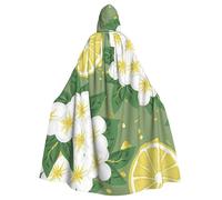 LMNvbz Fresh Lemon - Cape à capuche unisexe pour Halloween, cosplay, fête, robe de sorcière vampire pour adulte