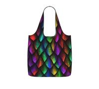LMNvbz Sac de rangement imprimé écailles de dragon avec un sac à dos à