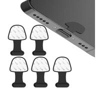 LMOGWL5pcs avec Bouchon adhésif Amovible pour téléphone Portable, Bouchon de Protection de Port de Charge Anti - poussière, Compatible avec iphone14 / 13/12 Bouchon en Silicone Anti - poussière