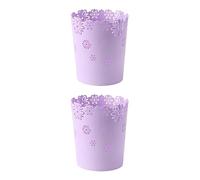 lmoikesz 2 Ensemble de Poubelle légère Anti-Rayures, Fond antidérapant Super épais et Durable pour Une Poubelle Stable, Tendance et Durable, Violet, Grande Taille, Violet Grande Taille, 2Ensemble