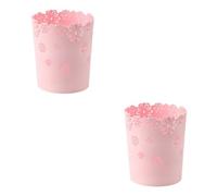 lmoikesz 2 Ensemble de Poubelle légère Anti-Rayures, Fond antidérapant Super épais et Durable pour Une Poubelle Stable, Tendance et Durable, Rose, Grande Taille, Rose Grande Taille, 2Ensemble