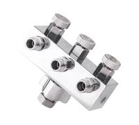 lmoikesz Adaptateur compact pour aérographe, tuyau d'air, adaptateur pour compresseurs d'air pour travaux de peinture. Comprend un réglage individuel, un raccord pour brosse de, 1 entré, 3 sortis