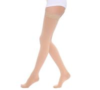 lmoikesz Bas Confortables au Dessus du Genou, faciles à Porter, Respirants, à la Mode, Chauds, en Nylon, à Compression médicale, Tendance, Enveloppement des Orteils - Peau, S