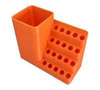 lmoikesz Boîte de Rangement pour Embouts de Tournevis hexagonaux. Gain Place Vertical et amélioration la disponibilité. Peut accueillir différentes Tailles Tournevis. Organiseur forets, 20 Trous