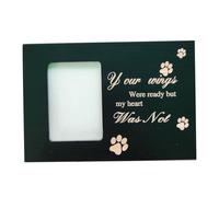 lmoikesz Cadre photo chat et chien boîte commémorative souvenirs précieux fermé devant peut afficher des photos d'animaux de compagnie cercueil urne en bois pour animaux de compagnie , noir 16*11*11cm