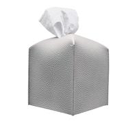 lmoikesz Carré Moderne en Cuir PU mouchoirs Support de la boîte mouchoirs organisés et protégés avec carré PU Porte-Cartes en Cuir Habiller, Gris