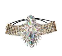 lmoikesz Chaîne de cuisse de pour femme, bijou corps confortable, léger et scintillant, accessoire chic pour les fêtes et les mariages, Couleur Or, 17 x 10.9 cm