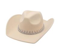 lmoikesz Chapeau de pêche, chapeau de cowgirl jazz, style gentleman/dame, look élégant pour festivals de musique et rassemblements en plein air. Ce à large bord offre un