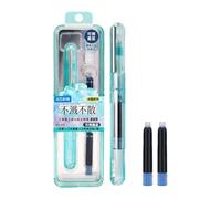 lmoikesz Chefs-d'œuvre avec stylo plume générique pour dessin, poignée antidérapante en plastique, papeterie pour l'école, stylo à encre rechargeable, tapez+5