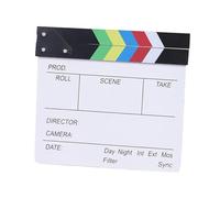 lmoikesz Clap de cinéma : Un Accessoire Indispensable pour Les Productions cinématographiques et télévisuelles Professionnelles, Coloré, 20x20cm