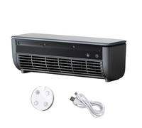 lmoikesz Climatiseur mural de cuisine, ventilateur, refroidissement 30 s, contrôle intelligent de la température, chargement sans fil, climatiseur portable, Gris