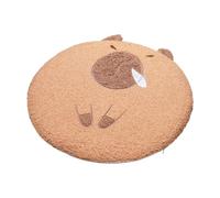 lmoikesz Coussin décoratif P, mignon Capybara, coussin de siège de sol, doux et confortable, sol antidérapant, Nez qui coule, 40x40cm
