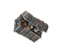 lmoikesz Décoration d'aquarium en Forme de Coffre au trésor : crée des espaces sécurisés dans l'aquarium et ne se décolore jamais. Décoration pour Aquarium.