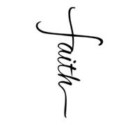 lmoikesz Décoration murale élégante en métal Faith Hope, décoration murale légère pour l'art familial, Faith Hope, Family Love Art