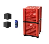 lmoikesz Filtre à Abreuvoir Cube Filtration Premium pour réservoir de bétail Filtre de Piscine avec Charbon Actif et filtres, 2 Ensembles