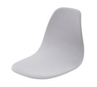lmoikesz Housse de siège de chaise coquillage amovible, douce, lavable, élastique et antidérapante. Meubles avec style et confort. Housse siège chaise moderne du milieu du siècle, gris clair