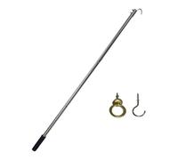 lmoikesz Kit de système de traction pour échelle grenier : éléments essentiels en acier inoxydable, solution d'accès à l'échelle peu encombrante, cordon d'installation, rallonge, crochet