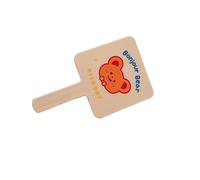 lmoikesz Miroir de maquillage mignon, carré, léger et résistant, petit miroir de courtoisie portable pour femmes et filles avec poignée, compact et voyage, à une seule face.