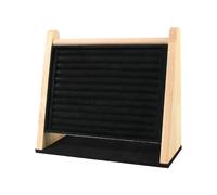 lmoikesz Organisateur de bijoux durable en bois, porte-bagues et présentoir à boucles d'oreilles à plusieurs niveaux. Idéal comme cadeau pour les amies. Protège les bijoux