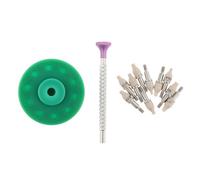 lmoikesz Outil de Montage et de réglage des Aiguilles Montre - Équipement Complet réparation horlogère avec 10 Embouts Pression Tailles différentes - Outil Montage et réglage des, Vert, 5 cm