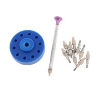 lmoikesz Outil de Montage et de réglage des Aiguilles Montre - Équipement Complet réparation horlogère avec 10 Embouts Pression Tailles différentes - Outil Montage et réglage des, Bleu, 5 cm