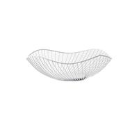 lmoikesz Paniers à fruits en métal, large Application, Style moderne, robuste et Durable, bol à fruits en métal de grande capacité fabriqué en métal, blanc Oblique petit
