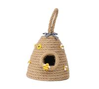 lmoikesz Pendentif Suspendu sur Le thème des Abeilles, décoration tissée pour Chambre à Coucher, Style Rustique, orné de Miel et de Fleurs. Ce Pendentif Suspendu en Forme d'abeille tissée Peut Servir