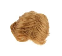 lmoikesz Perruque synthétique Blonde Courte en Or Moderne, Accessoire de déguisement