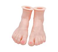 lmoikesz Pieds de mannequin, présentoir pour chaussures et bracelets de cheville, modèle de chaussures, finition silicone lisse et réaliste pour la