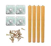 lmoikesz Pieds de Meubles Amovibles à Monter soi-même, faciles à Installer : Pieds de Rechange pour Table Basse, Pouf, canapé Deux Places, Table Basse, Meuble Rangement, Couleur Bois, 30 cm