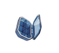 lmoikesz Pilulier de voyage étanche et compact, idéal pour un usage quotidien. En plus de son compartiment rangement, il peut également servir boîte rangement, Bleu, Rectangle