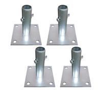 lmoikesz Plaques de Base d'échafaudage Haute Performance 7x7 Pouces en Acier pour Un Support fiable et Une Grande robustesse. La goupille de Verrouillage la Plaque Base d'échafaudage Assure Une