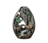 lmoikesz Porte-encens Multifonctionnel en résine, brûleur d'encens à Fontaine Robuste et Durable, brûleur d'encens à Reflux, Taoyuan