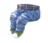 lmoikesz Pot de fleurs en jean transformé en pot de fleurs, une décoration charmante pour une étagère chambre salon. unique son genre.