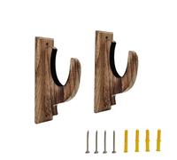 lmoikesz Présentoir mural pour armes à feu et jouets, support mural en bois pour armes à feu de samouraï, support rembourré et réglable