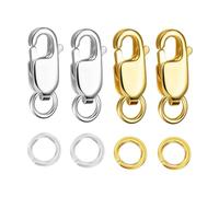 lmoikesz Réinventez vos créations de bijoux avec des fermoirs mousquetons et des anneaux fermés. Kit de bijoux avec fermoirs et anneaux de jonction. et