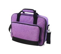 lmoikesz Sacoche portable haut de gamme pour projecteur, grande capacité et multiples poches, rangement pour accessoires de projecteur, pochette en polyester résistant et universelle.